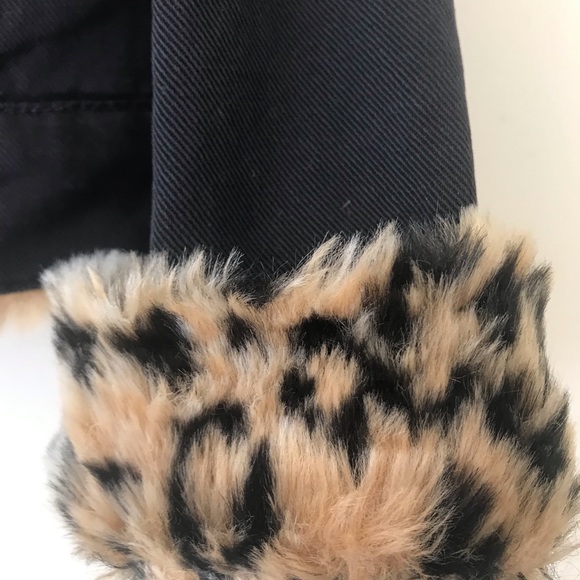 Black and leopard denim jacket - Picture 2 of 4